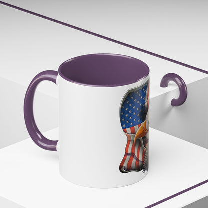 Accent Coffee Mug-American Flag