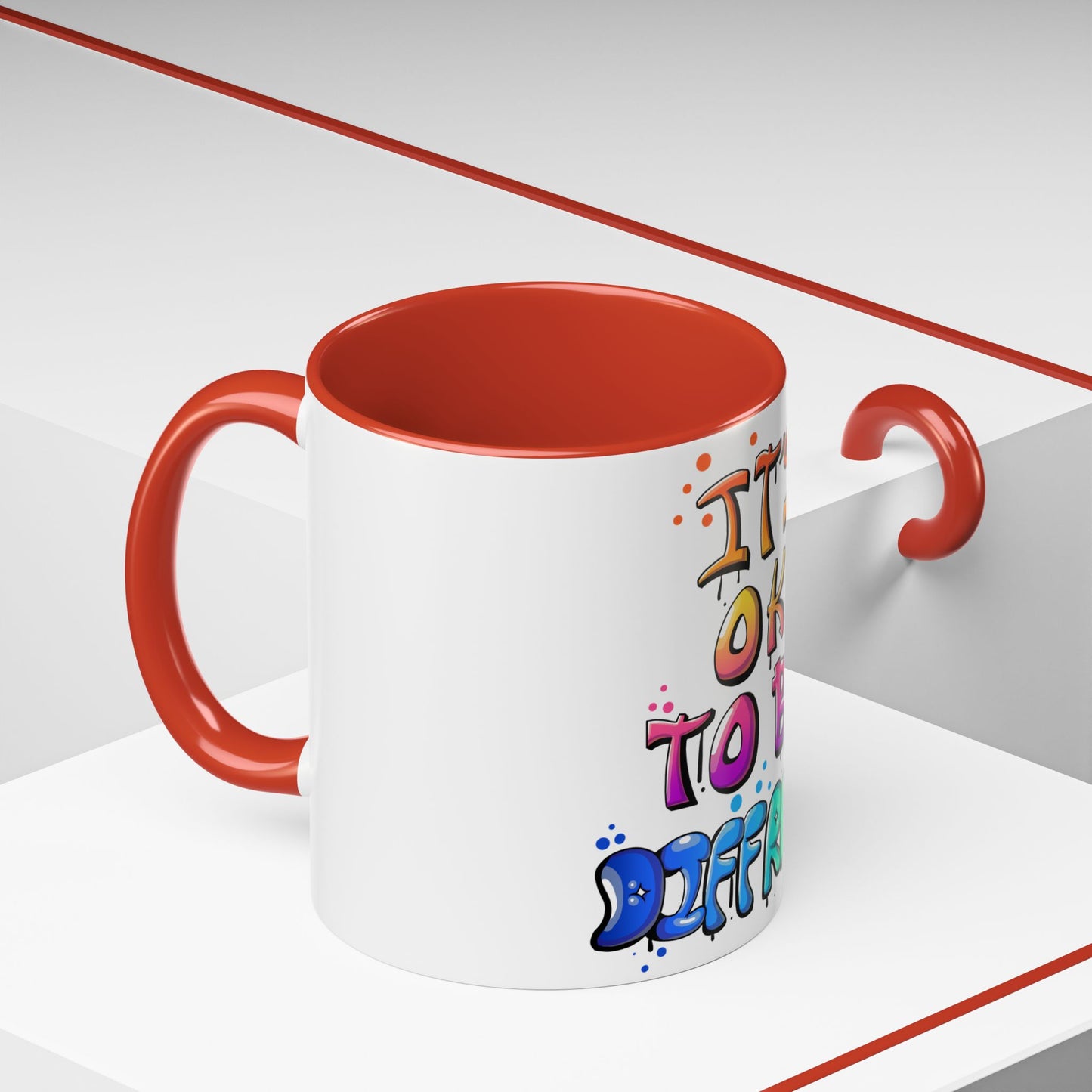 Accent Coffee Mug-Doodle It's OK