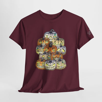 Halloween Pumpkin Unisex Heavy Cotton Tee