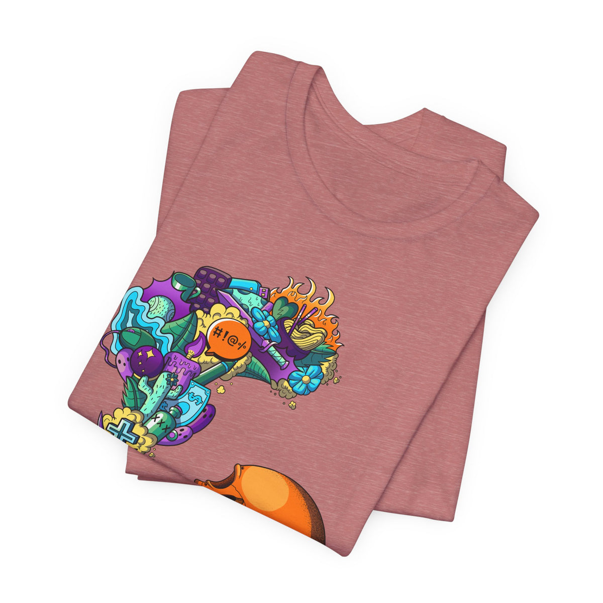 Unisex Jersey Short Sleeve Tee-Doodle Skull