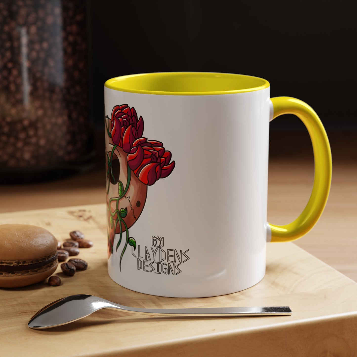 Accent Coffee Mug-Skull design
