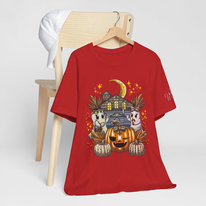 Halloween Pumpkin Unisex Jersey Short Sleeve Tee