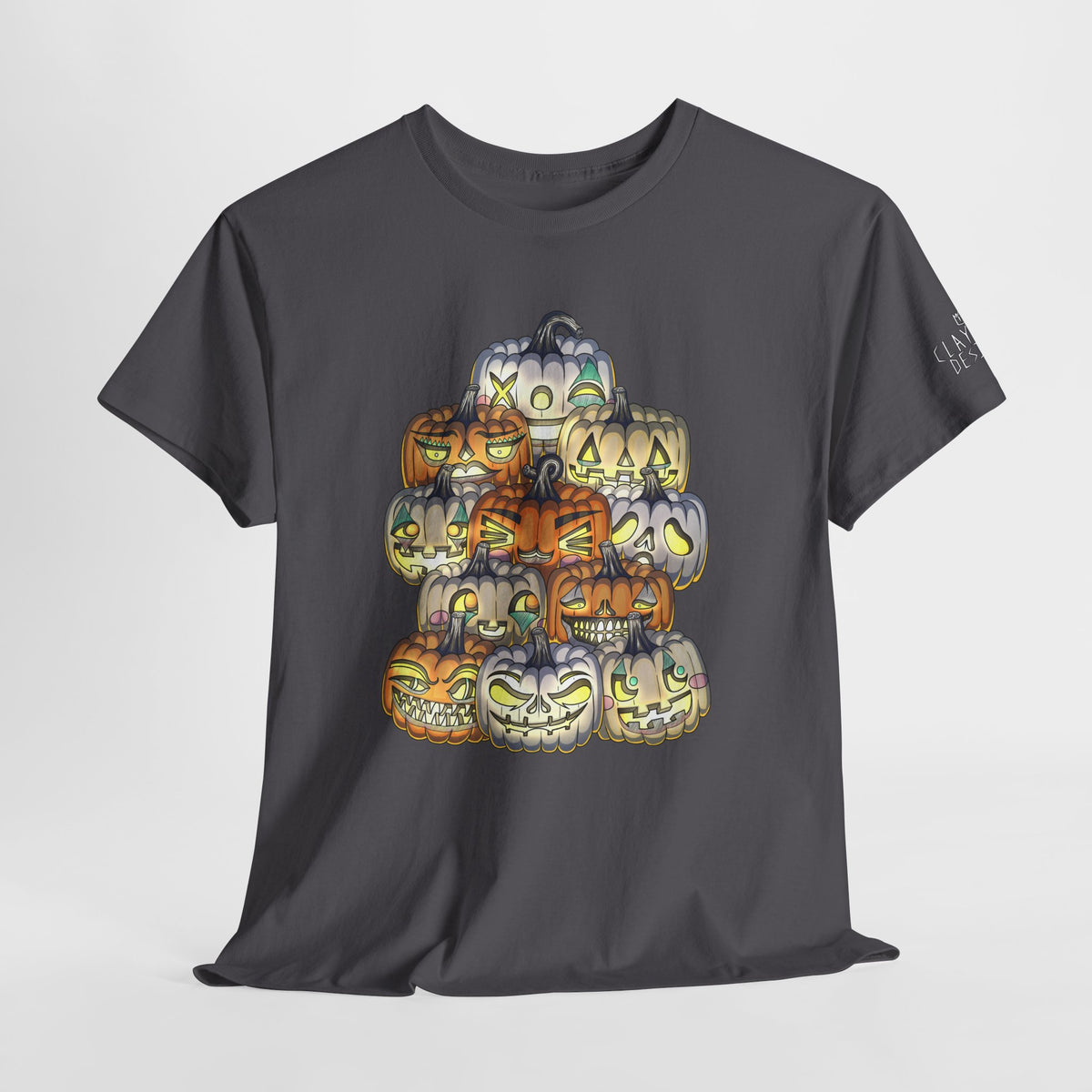 Halloween Pumpkin Unisex Heavy Cotton Tee