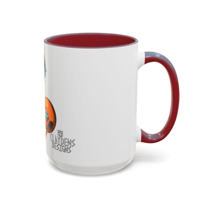 Accent Coffee Mug-Doodle Skull