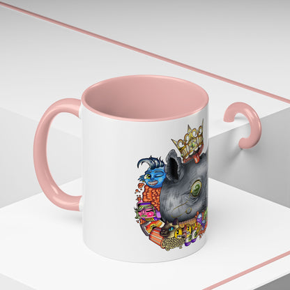 Accent Coffee Mug-Doodle Rhino