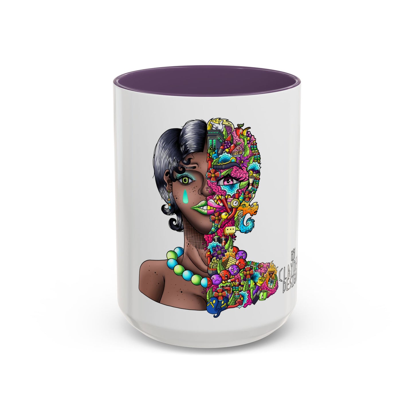 Accent Coffee Mug-Doodle Girl