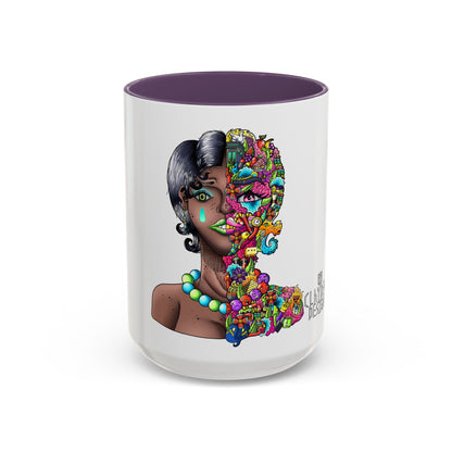 Accent Coffee Mug-Doodle Girl
