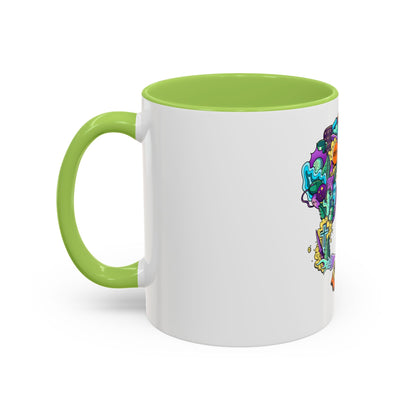 Accent Coffee Mug-Doodle Skull