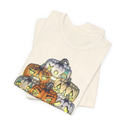 Halloween Pumpkin Unisex Jersey Short Sleeve Tee