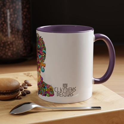 Accent Coffee Mug-Doodle Girl
