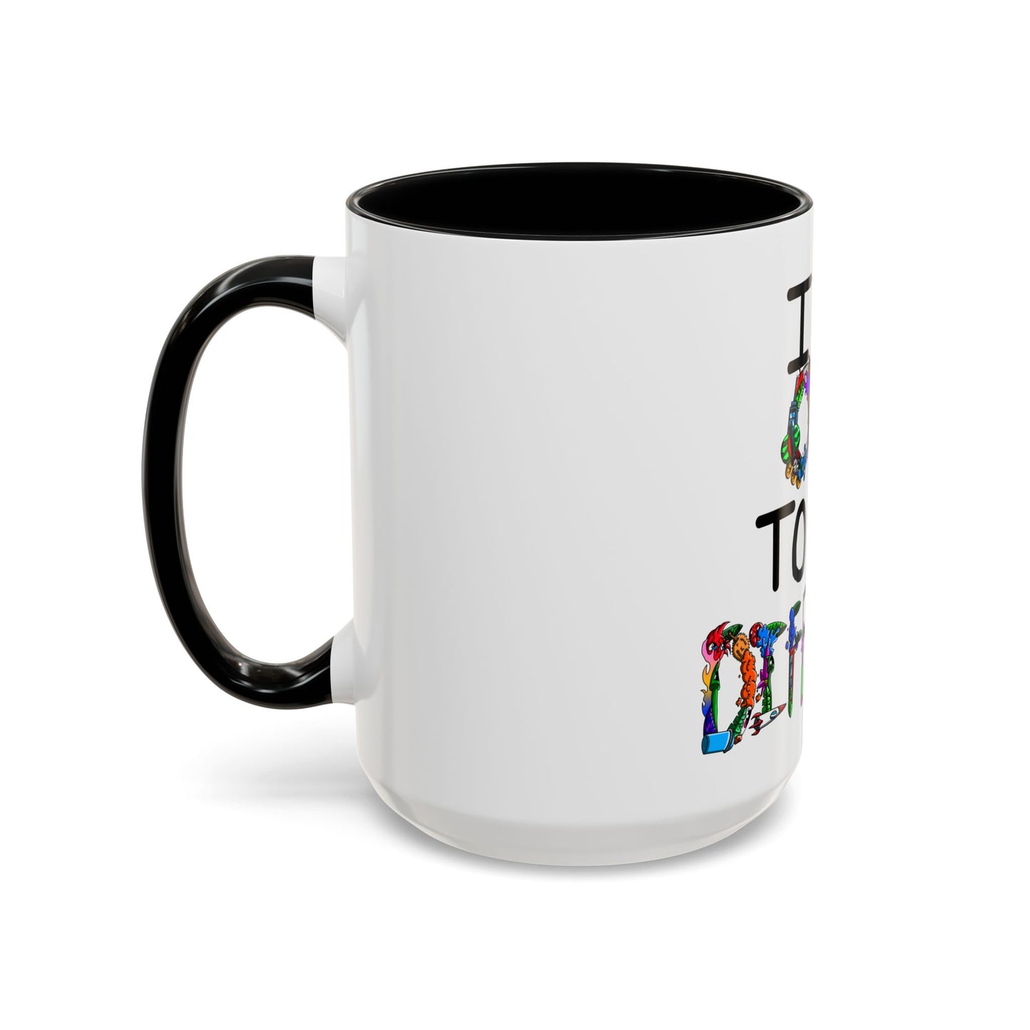 Accent Coffee Mug-Doodle It's OK to be Different