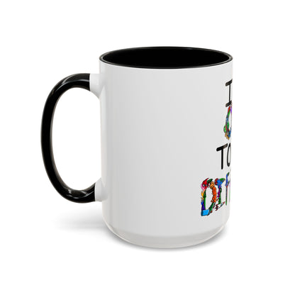 Accent Coffee Mug-Doodle It's OK to be Different
