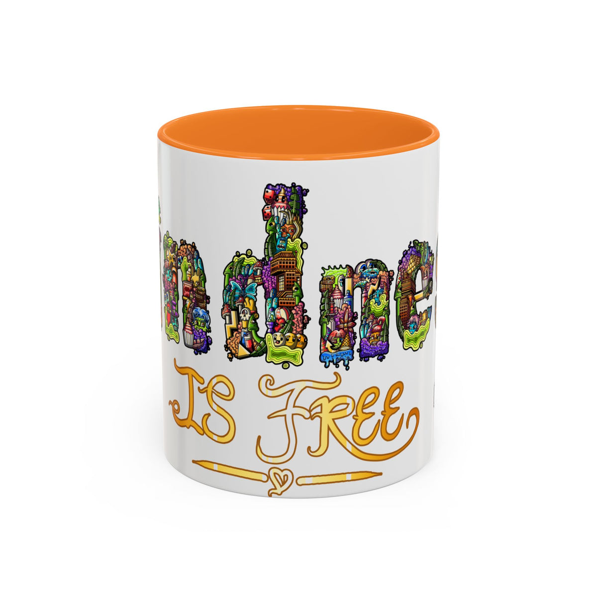 Kindness is Free Colorful Mugs (11oz, 15oz)
