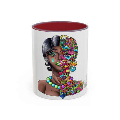 Accent Coffee Mug-Doodle Girl
