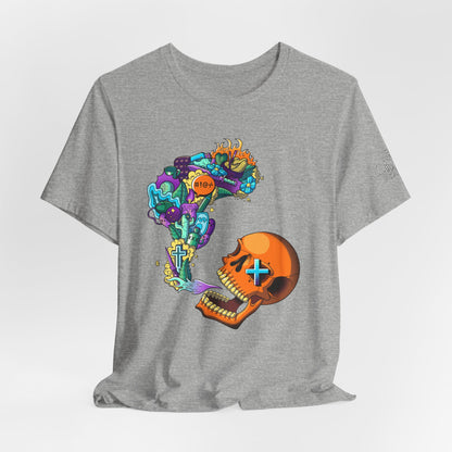 Unisex Jersey Short Sleeve Tee-Doodle Skull