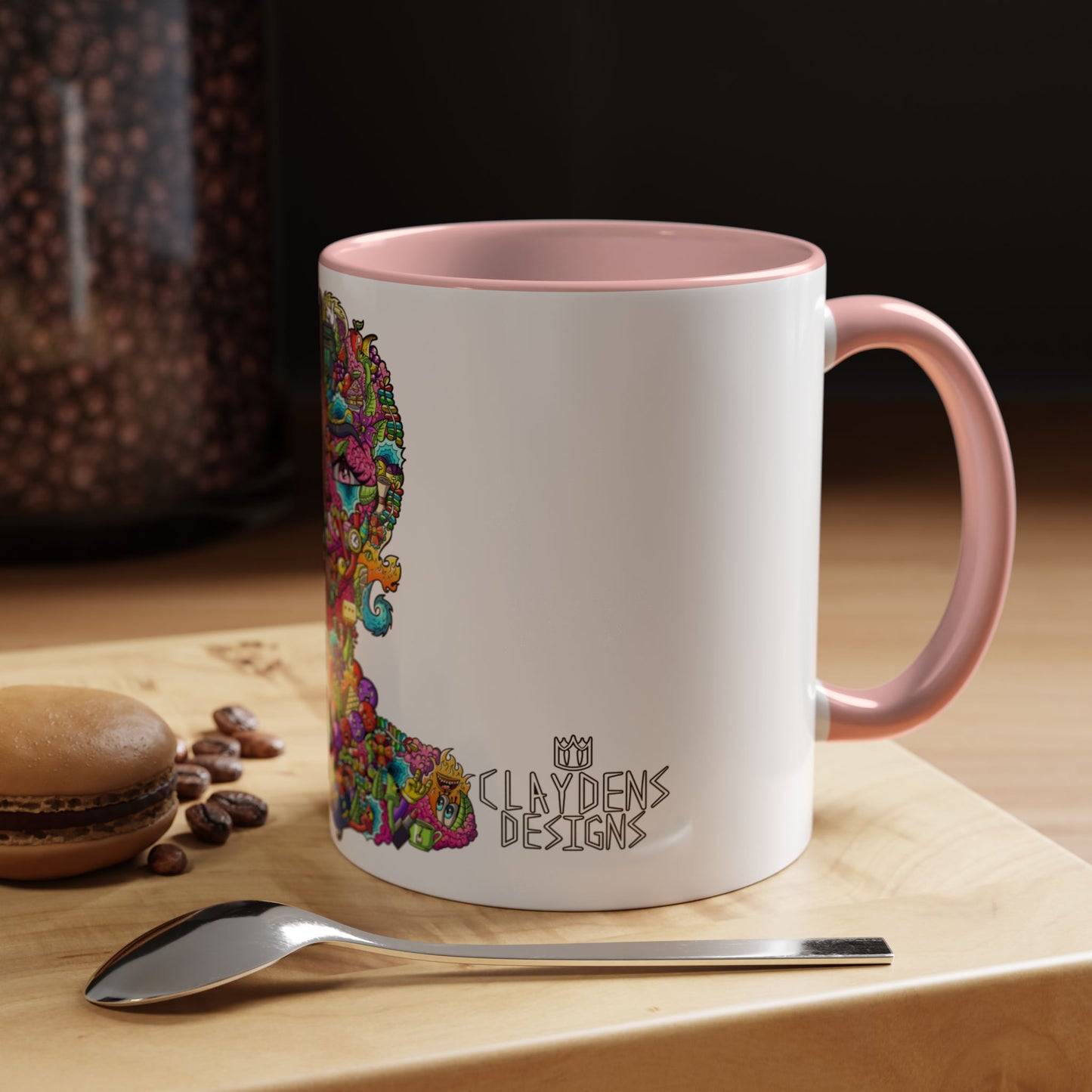 Accent Coffee Mug-Doodle Girl