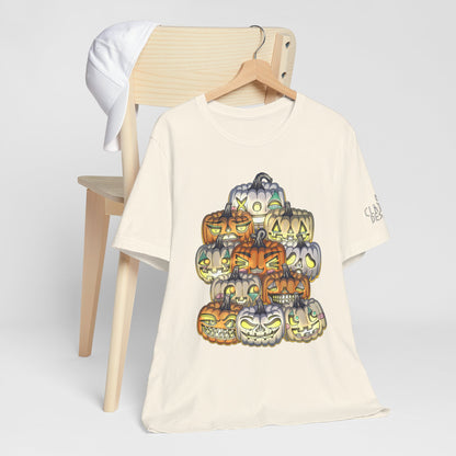 Halloween Pumpkin Unisex Jersey Short Sleeve Tee