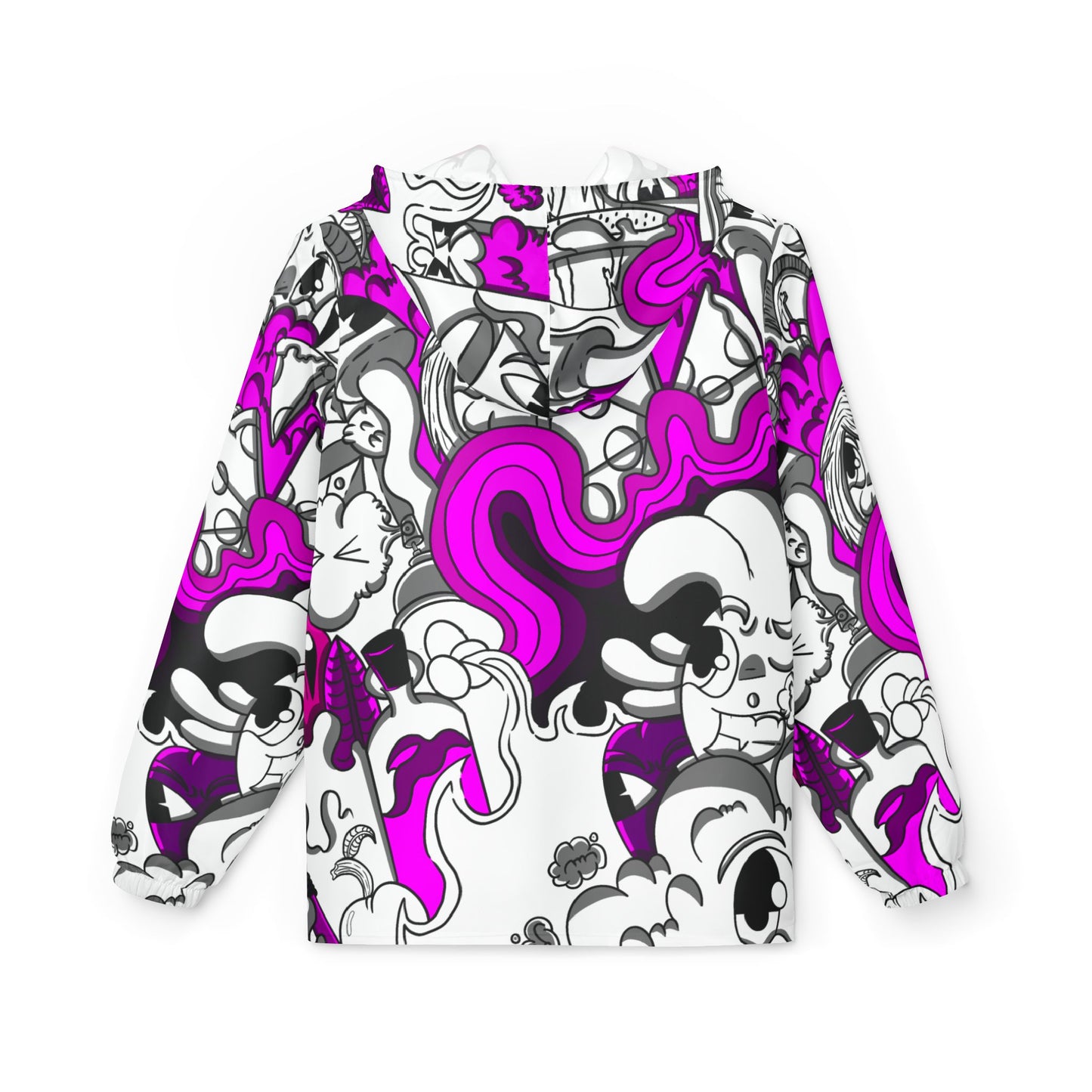 Windbreaker Jacket Pink Doodle
