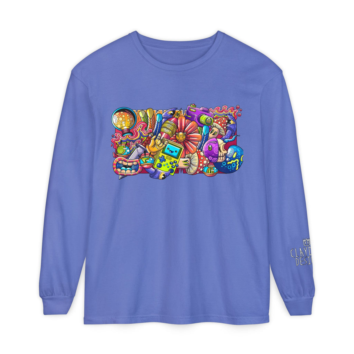 Unisex Garment-dyed Long Sleeve T-Shirt
