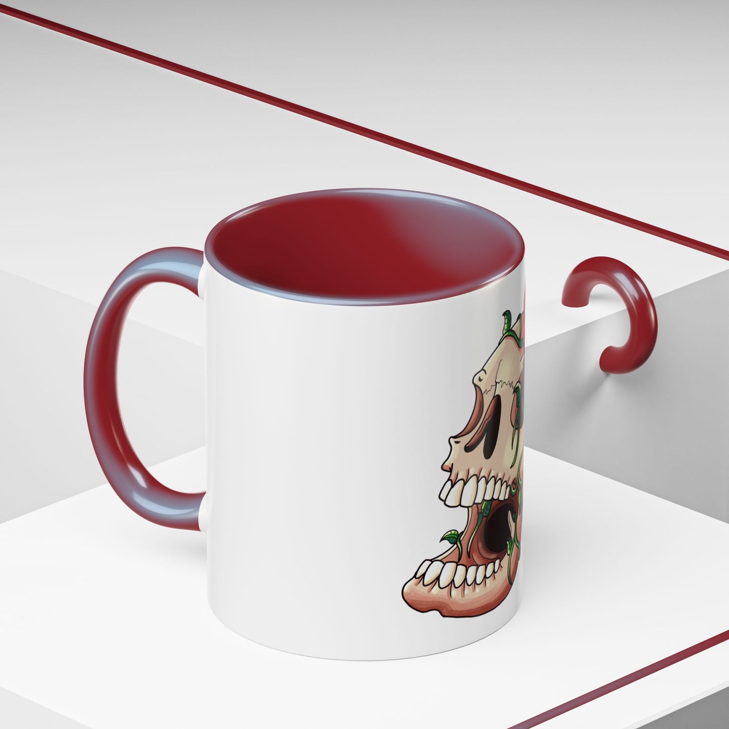 Accent Coffee Mug-Skull design