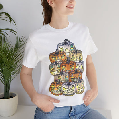 Halloween Pumpkin Unisex Jersey Short Sleeve Tee
