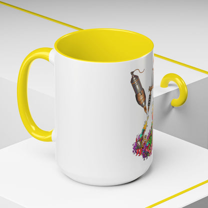 Accent Coffee Mug-Doodle Tattoo