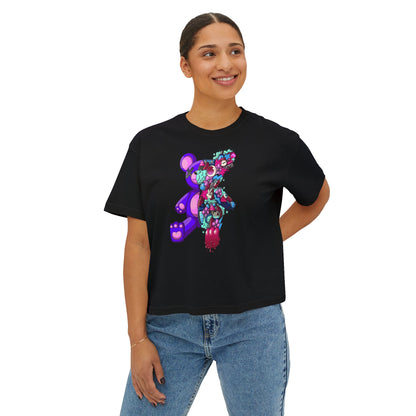 Women's Boxy Tee-Doodle Teddy