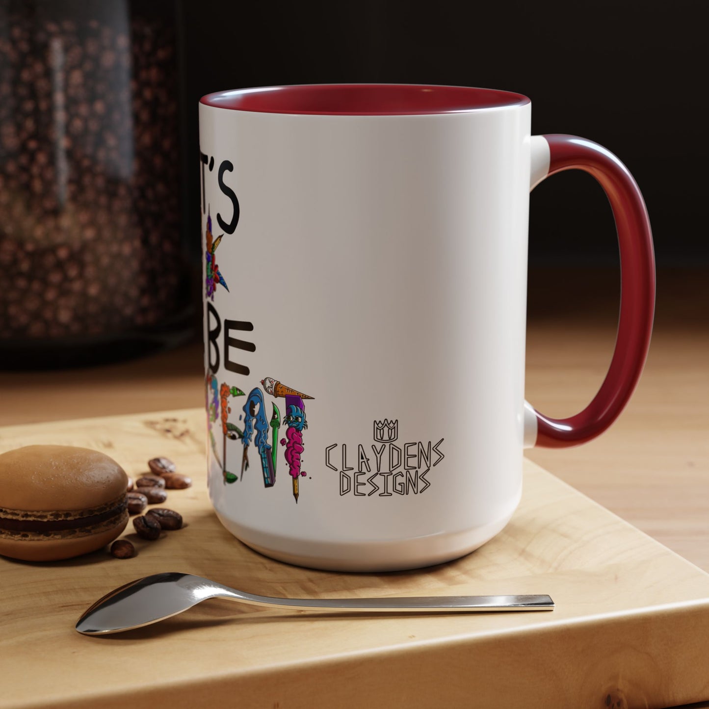 Accent Coffee Mug-Doodle It's OK to be Different