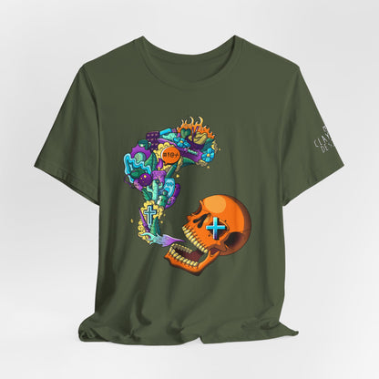 Unisex Jersey Short Sleeve Tee-Doodle Skull