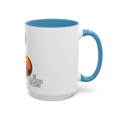 Accent Coffee Mug-Doodle Skull