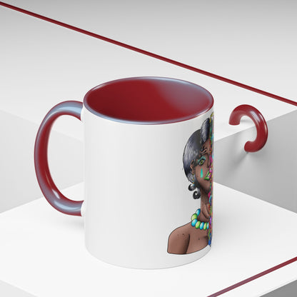 Accent Coffee Mug-Doodle Girl