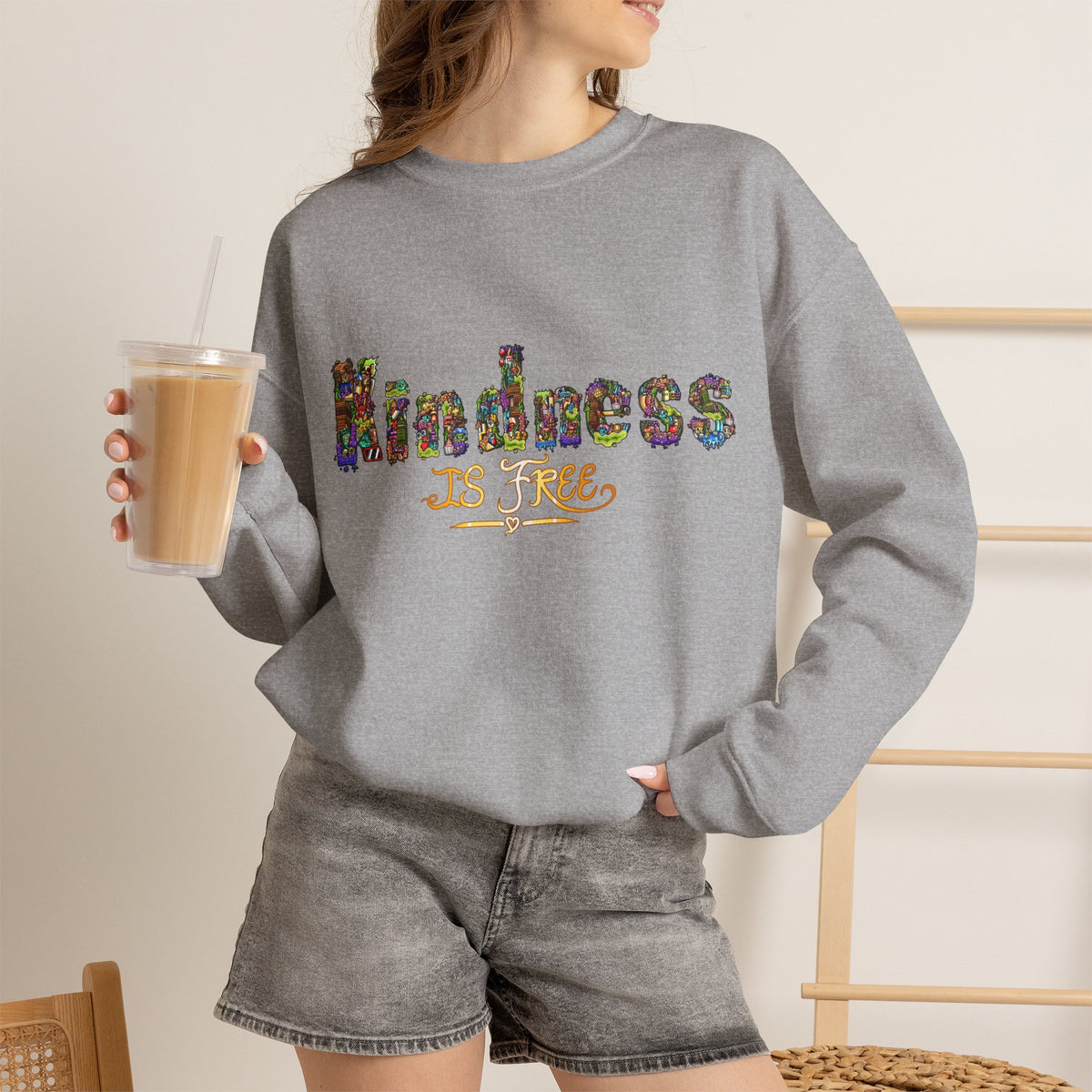 Kindness Is Free Unisex Heavy Blend™ Crewneck Sweatshirt