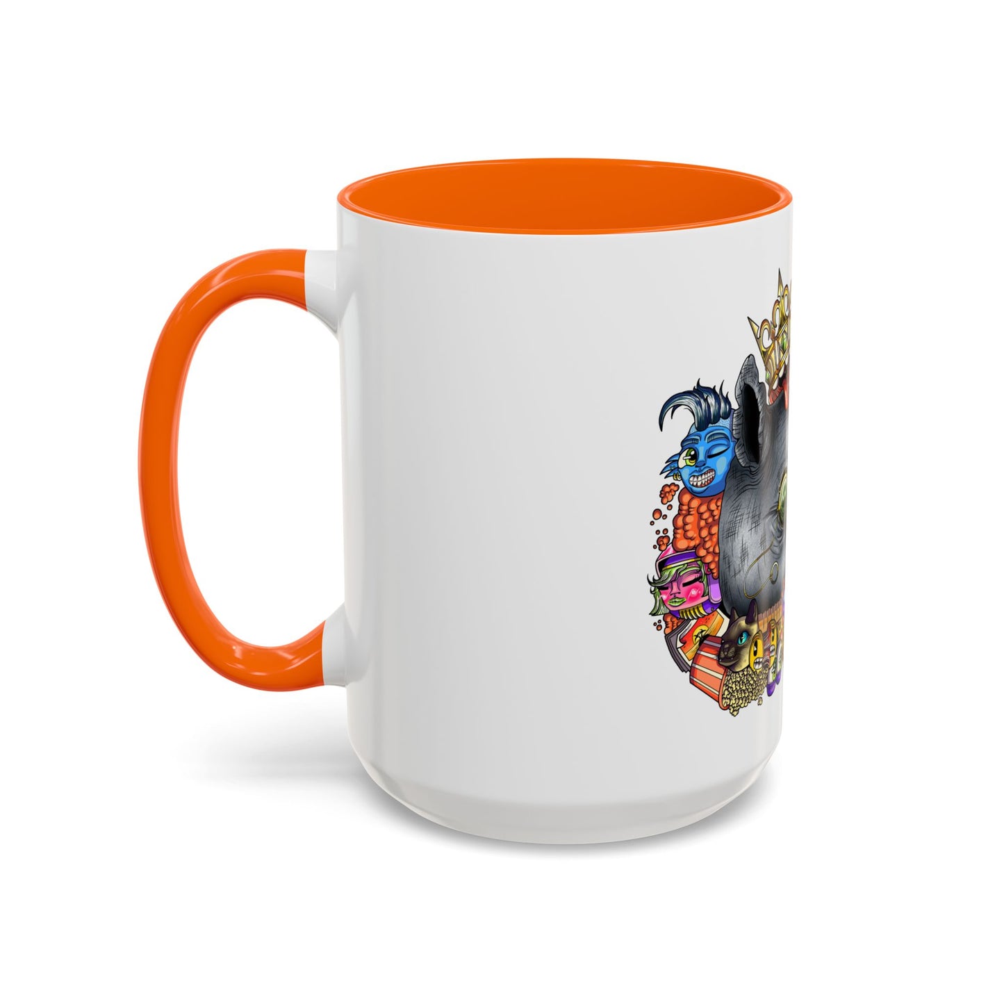 Accent Coffee Mug-Doodle Rhino