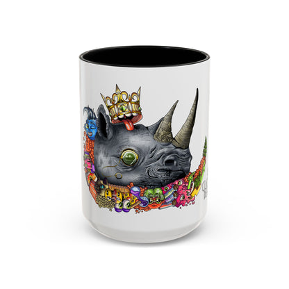 Accent Coffee Mug-Doodle Rhino