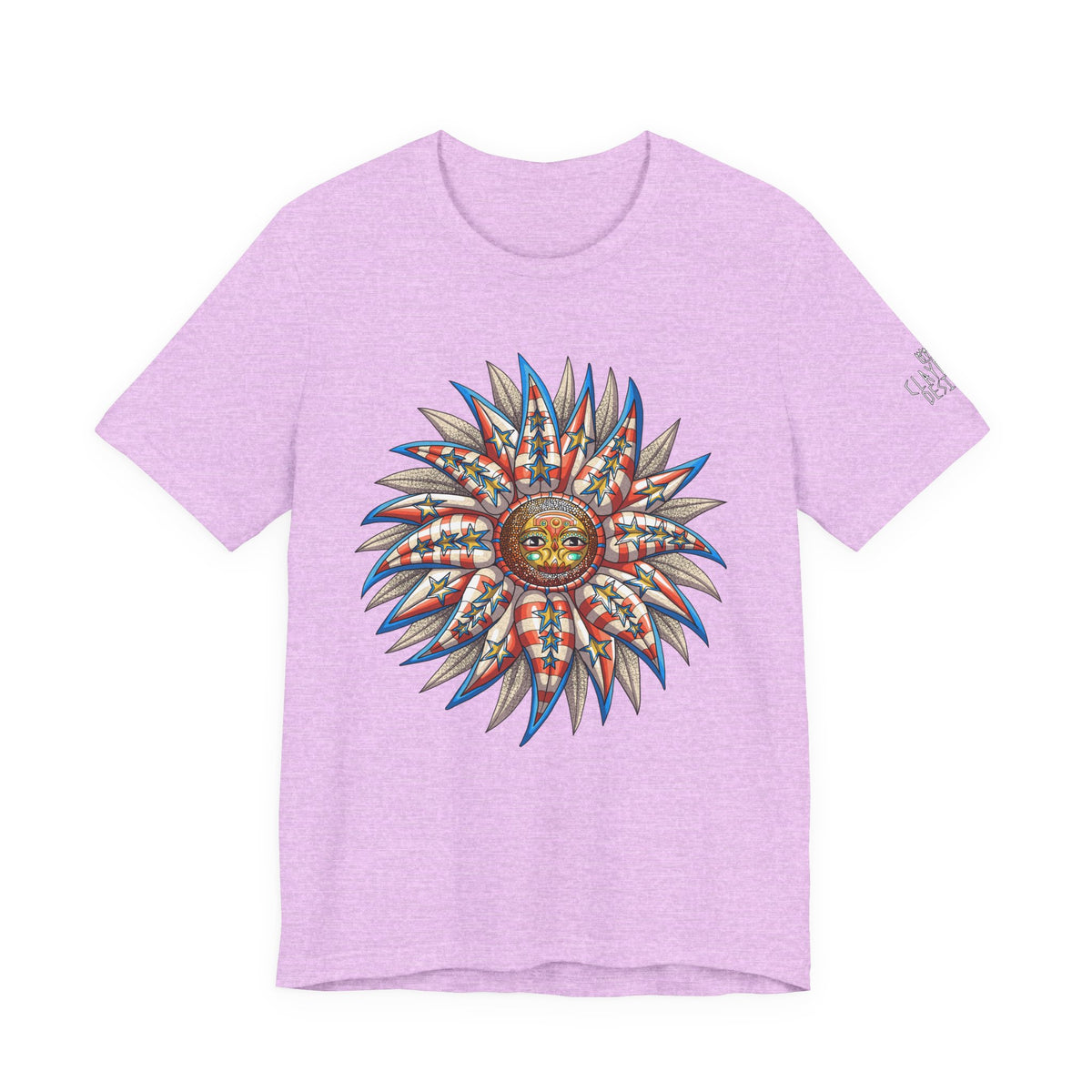 Unisex Jersey Short Sleeve Tee- Doodle Sunflower