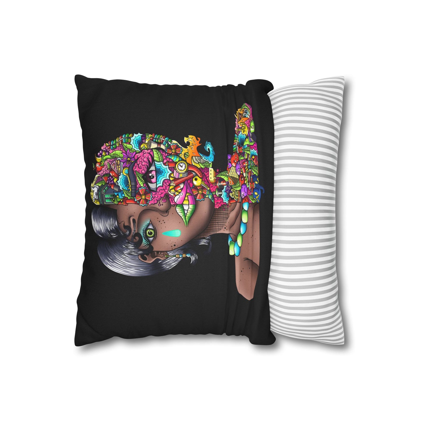 Spun Polyester Square Pillowcase