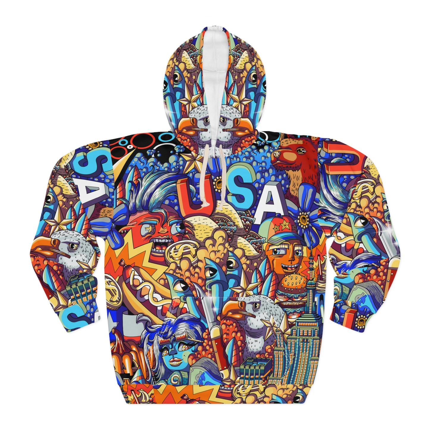 Unisex Pullover Hoodie-USA