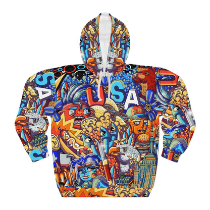 Unisex Pullover Hoodie-USA
