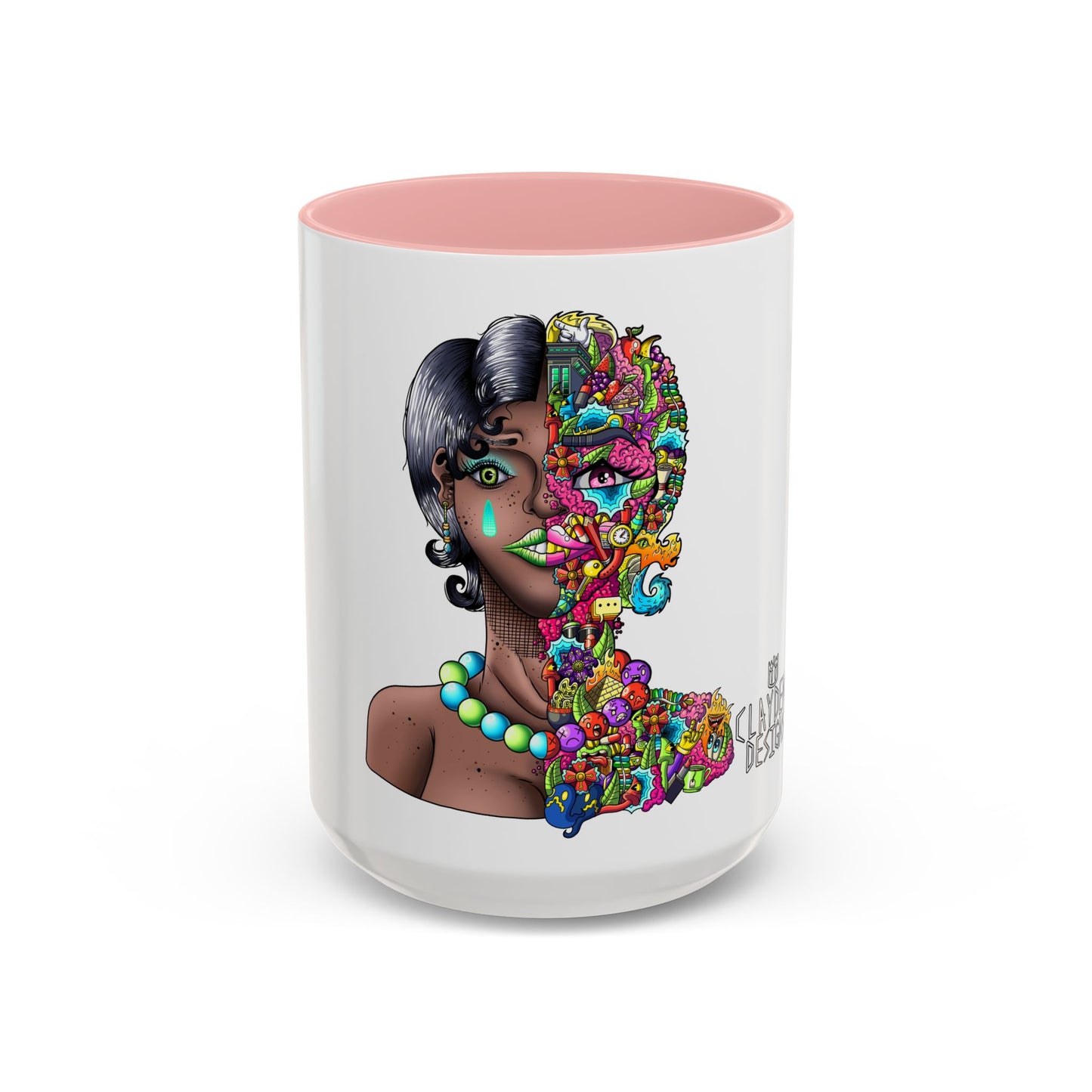 Accent Coffee Mug-Doodle Girl