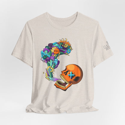 Unisex Jersey Short Sleeve Tee-Doodle Skull