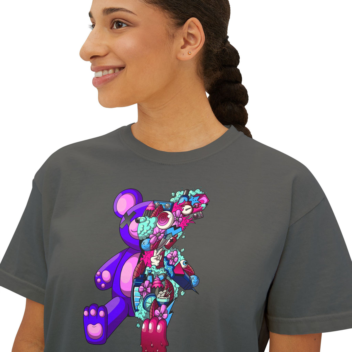Women's Boxy Tee-Doodle Teddy