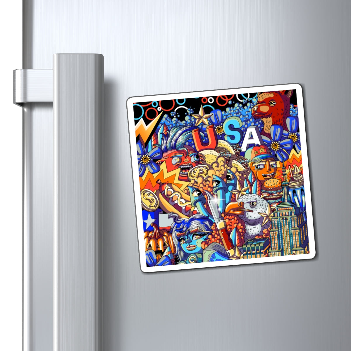USA theme Magnets