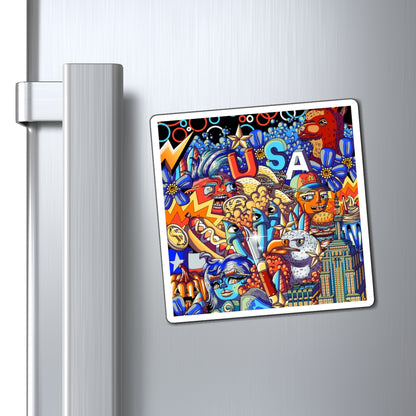 USA theme Magnets