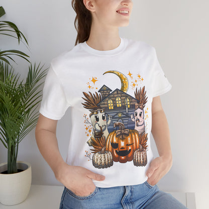 Halloween Pumpkin Unisex Jersey Short Sleeve Tee