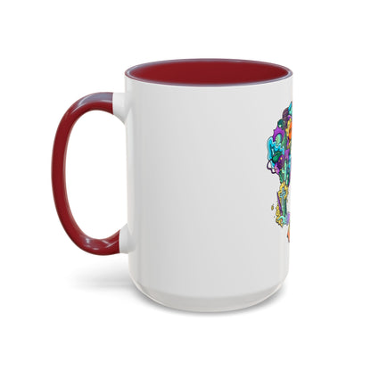 Accent Coffee Mug-Doodle Skull