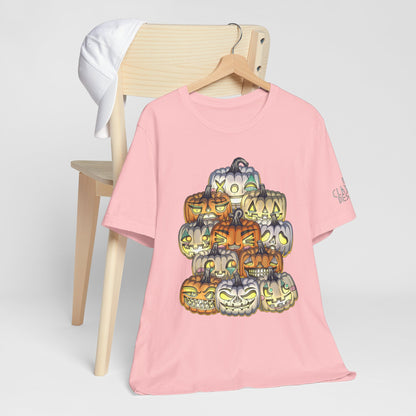 Halloween Pumpkin Unisex Jersey Short Sleeve Tee