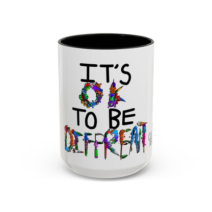 Accent Coffee Mug-Doodle It's OK to be Different