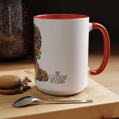Accent Coffee Mug-Doodle Girl