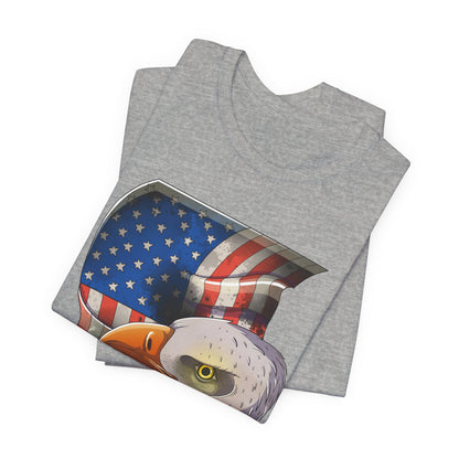 Bella+Canvas Unisex Jersey Short Sleeve Tee with print on sleeve