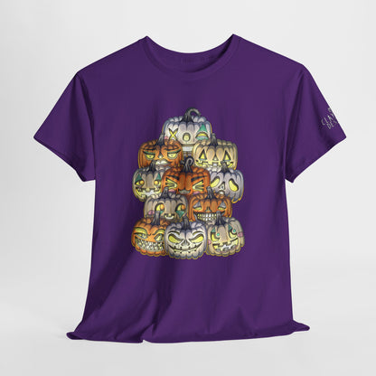 Halloween Pumpkin Unisex Heavy Cotton Tee